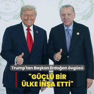 Trump'tan Bakan Erdoan vgs: Gl bir lke ina etti