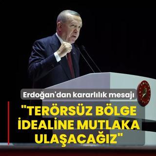 Bakan Erdoan'dan kararllk mesaj: Terrsz Blge idealine mutlaka ulaacaz
