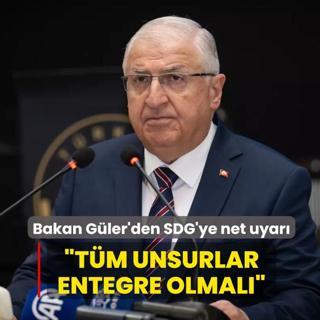 Bakan Gler'den SDG'ye net uyar: Tm unsurlar entegre olmal