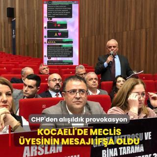 CHP'den alldk provokasyon... Kocaeli'de meclis yesinin mesaj ifa oldu