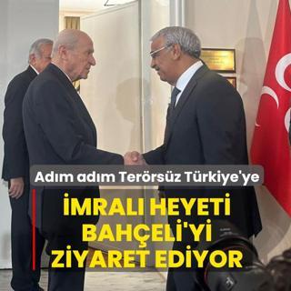 Adm adm Terrsz Trkiye dnemine: DEM Parti mral heyeti MHP Lideri Baheli'yi ziyaret ediyor