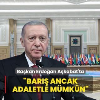 Bakan Erdoan Uluslararas Bar ve Gven Forumu'nda! Bar ancak adaletle mmkn