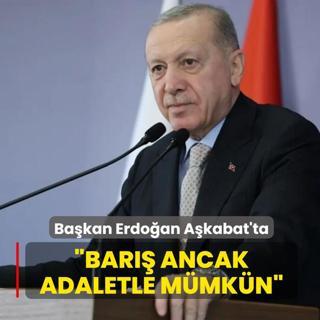 Bakan Erdoan Uluslararas Bar ve Gven Forumu'nda! Bar ancak adaletle mmkn