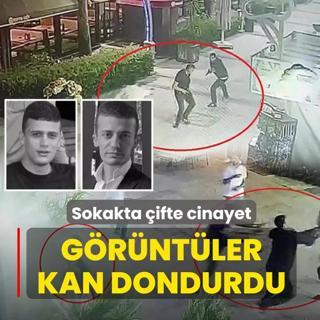 Sokakta ifte cinayet! Kan donduran grntler ortaya kt