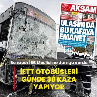 �ETT otob�sleri g�nde 38 kaza yap�yor