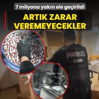 Toplum salna zarar veremeyecekler! 2 ilde 7 milyona yakn ele geirildi