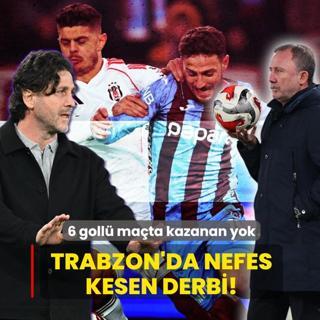 Trabzon'da nefes kesen derbi! 6 goll mata kazanan yok
