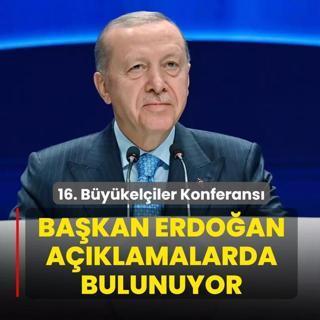 16. B�y�kel�iler Konferans�... Ba�kan Erdo�an a��klamalarda bulunuyor