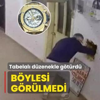 40 bin dolarl�k saati b�yle �alm��lar! �nce duvar� delip...