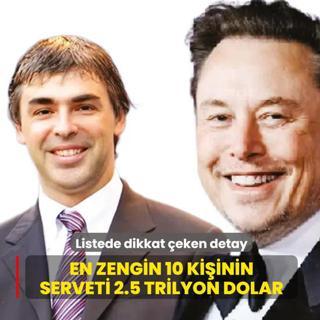 En zengin 10 ki�inin serveti 2.5 trilyon dolar
