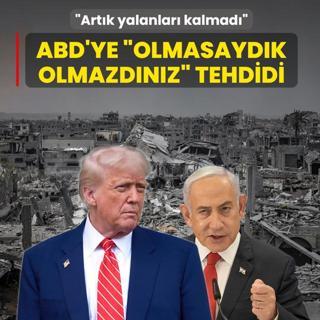 �Gazze Kasab��ndan ABD'ye �olmasayd�k olmazd�n�z� tehdidi: Arkas�na saklanacak yalanlar� kalmad�