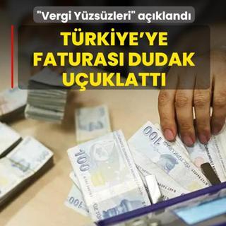 �Vergi Y�zs�zleri� a��kland�! T�rkiye'ye faturas� dudak u�uklatt�