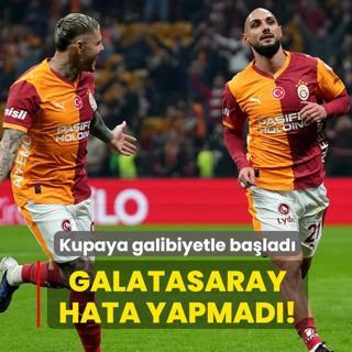Galatasaray hata yapmad�! Kupaya galibiyetle ba�lad�
