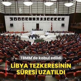 TBMM'de kabul edildi! Libya tezkeresinin s�resi uzat�ld�