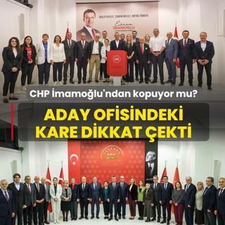CHP �mamo�lu'ndan kopuyor mu? Aday ofisindeki kare dikkat �ekti
