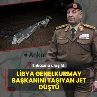 Libya Genelkurmay Ba�kan�n� ta��yordu... Ankara'da �zel jetle ba�lant� kesildi
