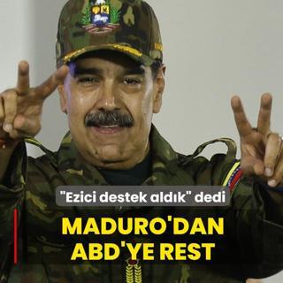 �Ezici destek ald�k� dedi! Maduro'dan ABD'ye rest
