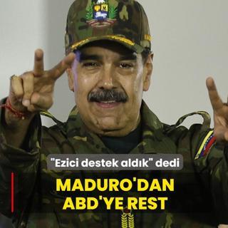 �Ezici destek ald�k� dedi! Maduro'dan ABD'ye rest