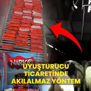 Uyu�turucu sevkiyat�nda ak�lalmaz y�ntem! 54 kilo metamfetamin ele ge�irildi