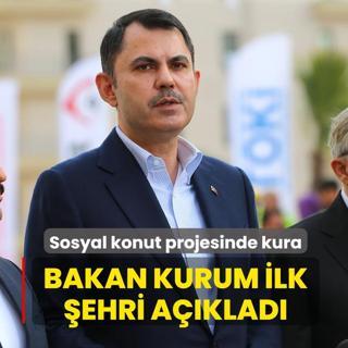 Sosyal konut projesinde kura a�amas�... Bakan Kurum ilk �ehri a��klad�