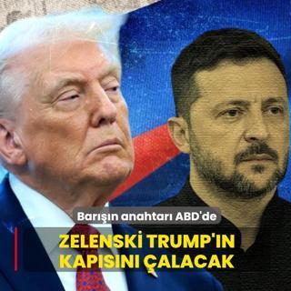 Bar���n anahtar� ABD'de... Zelenski Trump'�n kap�s�n� �alacak