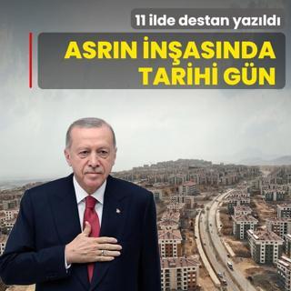 Asr�n in�as�nda tarihi g�n! 11 ilde destan yaz�ld�