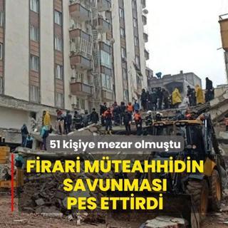 Furkan Apartman� 51 ki�iye mezar olmu�tu... Firari m�teahhidin savunmas� pes ettirdi