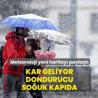 Meteoroloji yeni haritay� payla�t�! Kar geliyor, kutup so�uklar� kap�da