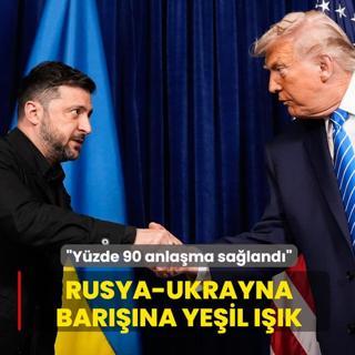 Trump'tan Rusya-Ukrayna bar���na ye�il ���k: Y�zde 90 anla�ma sa�land�
