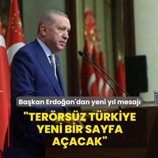Ba�kan Erdo�an'dan yeni y�l mesaj�: Ter�rs�z T�rkiye s�reci yeni bir sayfa a�acak