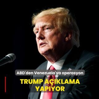 ABD'den Venezuela'ya operasyon... Trump a��klama yap�yor