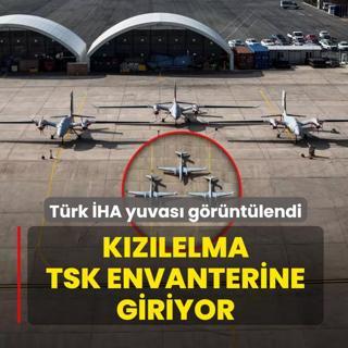 KIZILELMA, TSK envanterine giriyor! T�rk �HA yuvas� g�r�nt�lendi