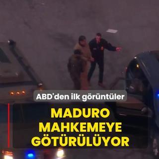 Maduro mahkemeye g�t�r�l�yor: ABD'den ilk g�r�nt�ler