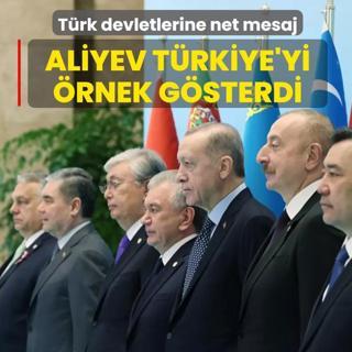 Aliyev'den T�rk devletlerine savunma mesaj�! T�rkiye'yi �rnek g�sterdi