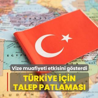 Vize muafiyeti etkisini g�sterdi: T�rkiye i�in talep patlamas�