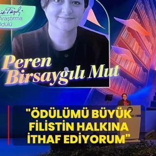 12. Necip Faz�l �d�lleri'nde duygusal anlar... Mut: �d�l�m� b�y�k Filistin halk�na ithaf ediyorum!