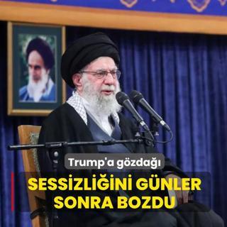 Hamaney sessizli�ini g�nler sonra bozdu: Trump'a g�zda�� verdi