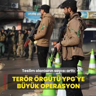Ter�r �rg�t� YPG'ye b�y�k operasyon... Teslim olanlar�n say�s� artt�