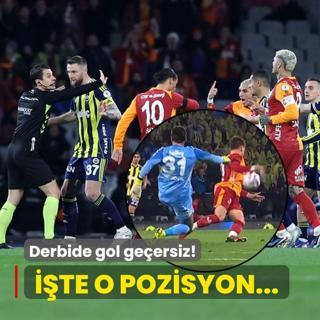 Derbide gol ge�ersiz! ��te o pozisyon...