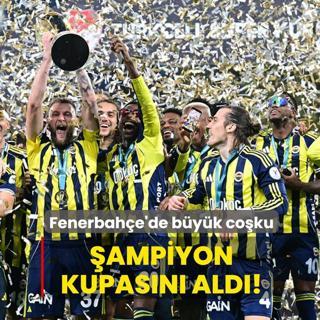 �ampiyon kupas�n� ald�! Fenerbah�e'de b�y�k co�ku