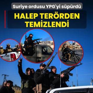 Suriye ordusu YPG'yi s�p�rd�! Halep ter�rden temizlendi