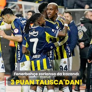 3 puan Talisca'dan! Fenerbah�e zorlansa da kazand�