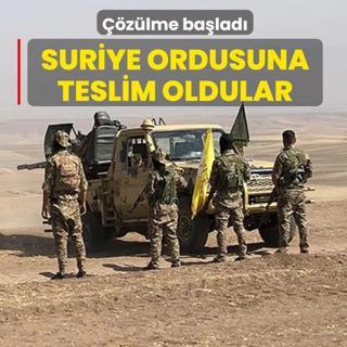 ��z�lme ba�lad�: Suriye ordusuna teslim oldular