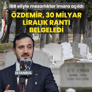 �BB eliyle mezarl�klar imara a��ld�! �zdemir, 30 milyar liral�k rant� belgeledi
