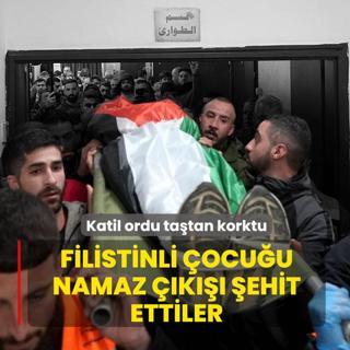 Katil ordu ta�tan korktu: 14 ya��ndaki Filistinli �ocu�u namaz ��k��� �ehit etti