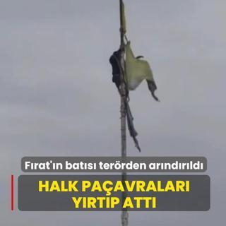F�rat'�n bat�s� ter�rden ar�nd�r�ld�! Halk pa�avralar� y�rt�p att�