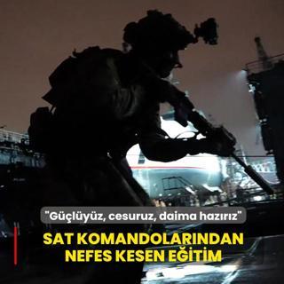 SAT komandolar�ndan nefes kesen e�itim! MSB: G��l�y�z, cesuruz, daima haz�r�z