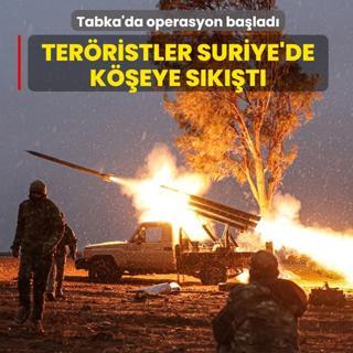 Ter�ristler Suriye'de k��eye s�k��t�... Tabka'da operasyon ba�lad�