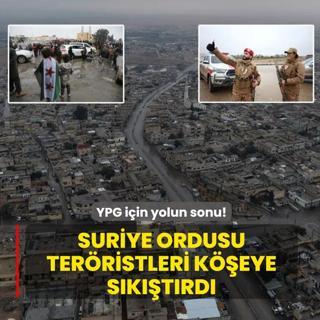 Suriye ordusu ter�ristleri k��eye s�k��t�rd�... YPG i�in yolun sonu!