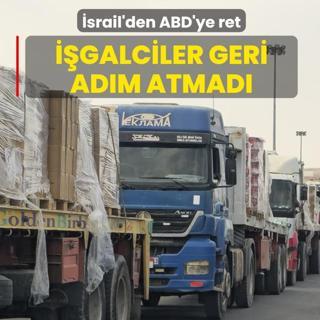 �srail'den ABD'ye ret! ��galciler geri ad�m atmad�